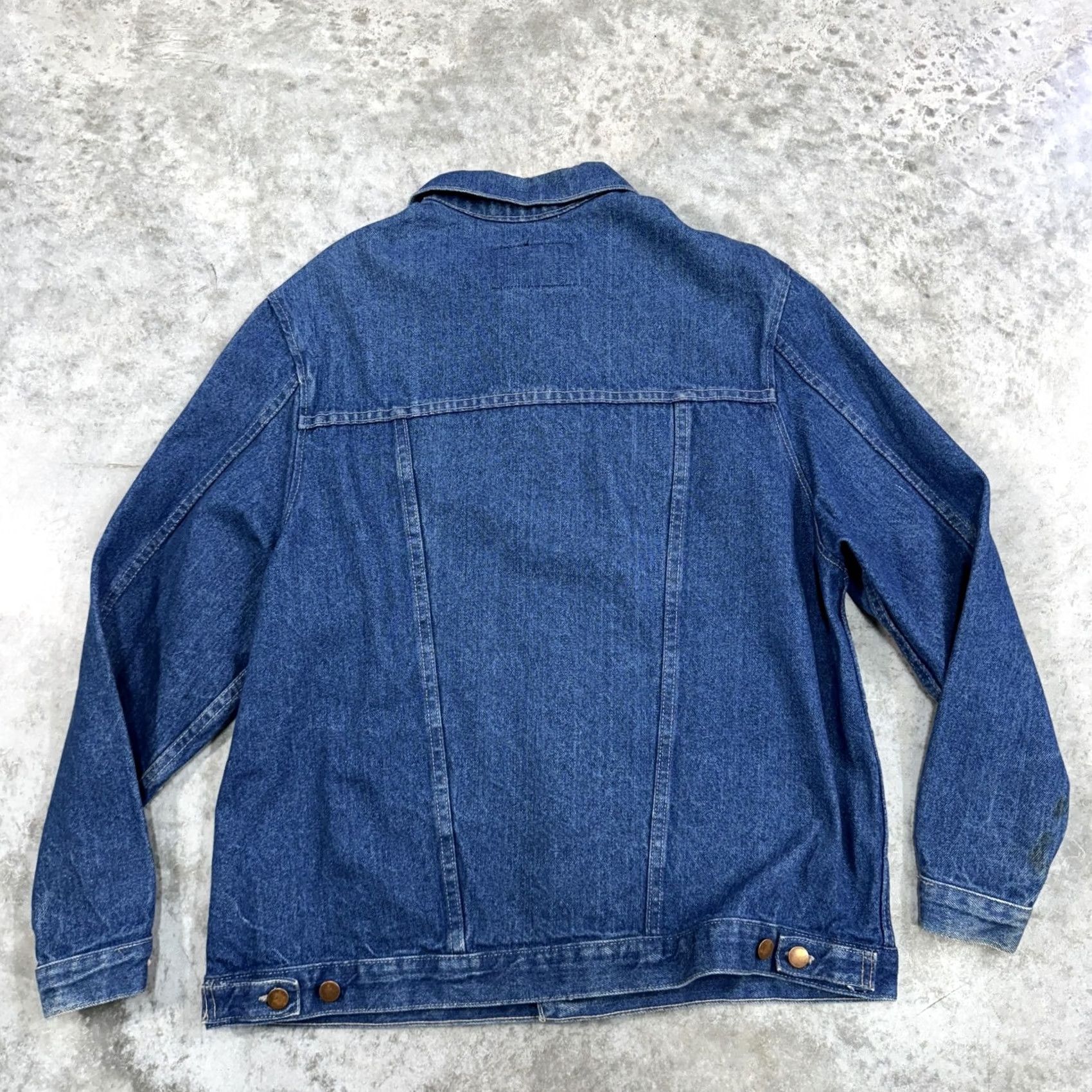 Denime VINTAGE Natchez Jacket Mens M Denim Stone Washed Trucker 90s Blue Button Front Pockets Western USA Mens Size US M / EU 48-50 / 2 - 5 Thumbnail
