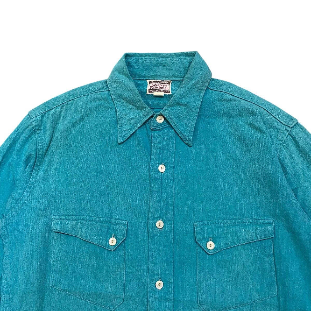 The Real McCoy's ‼️LAST DROP‼️Vintage Joe McCoy Western Pocket Selvedge Shirt Size US M / EU 48-50 / 2 - 2 Thumbnail