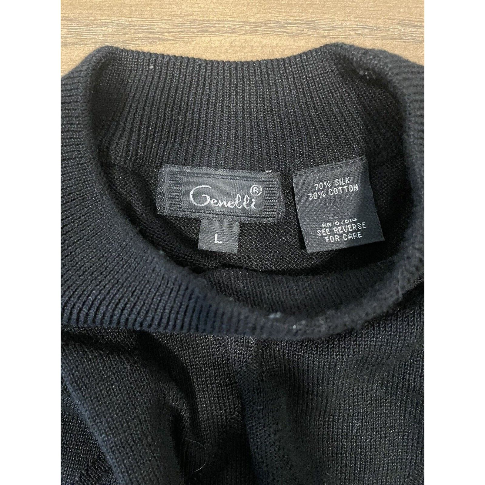 Gemelli Genelli Men's L Silk Blend Gray Argyle Diamond Black Sweater Size US L / EU 52-54 / 3 - 4 Thumbnail