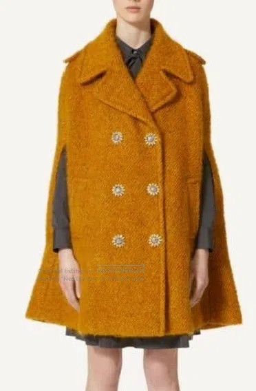 Other Valentino Double-breasted mohair wool cape coat Size XS / US 0-2 / IT 36-38 - 5 Thumbnail