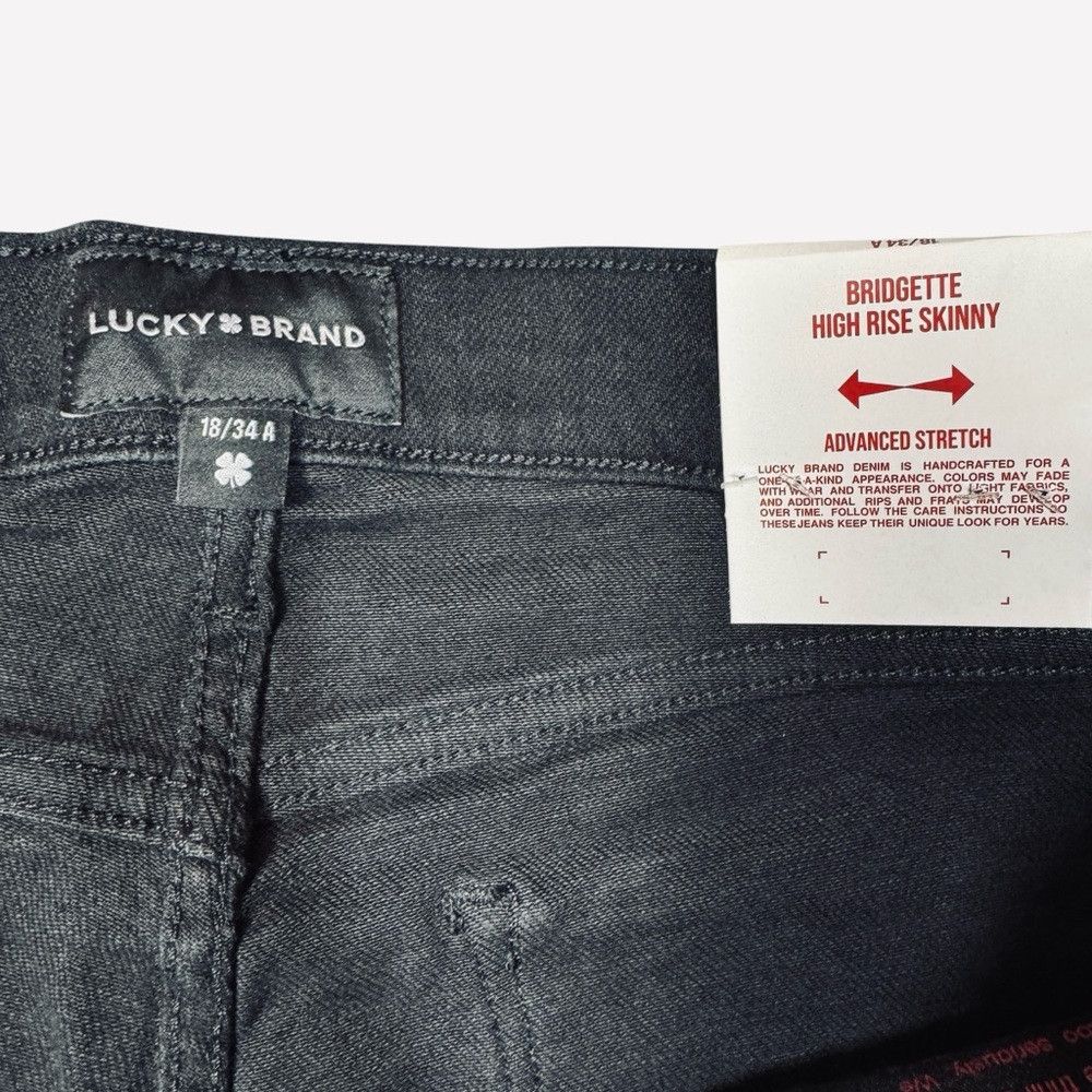 Lucky Brand NWT New $99 Lucky Brand High Rise Bridgette Skinny Jeans In Size 34" / US 12 / IT 48 - 5 Thumbnail