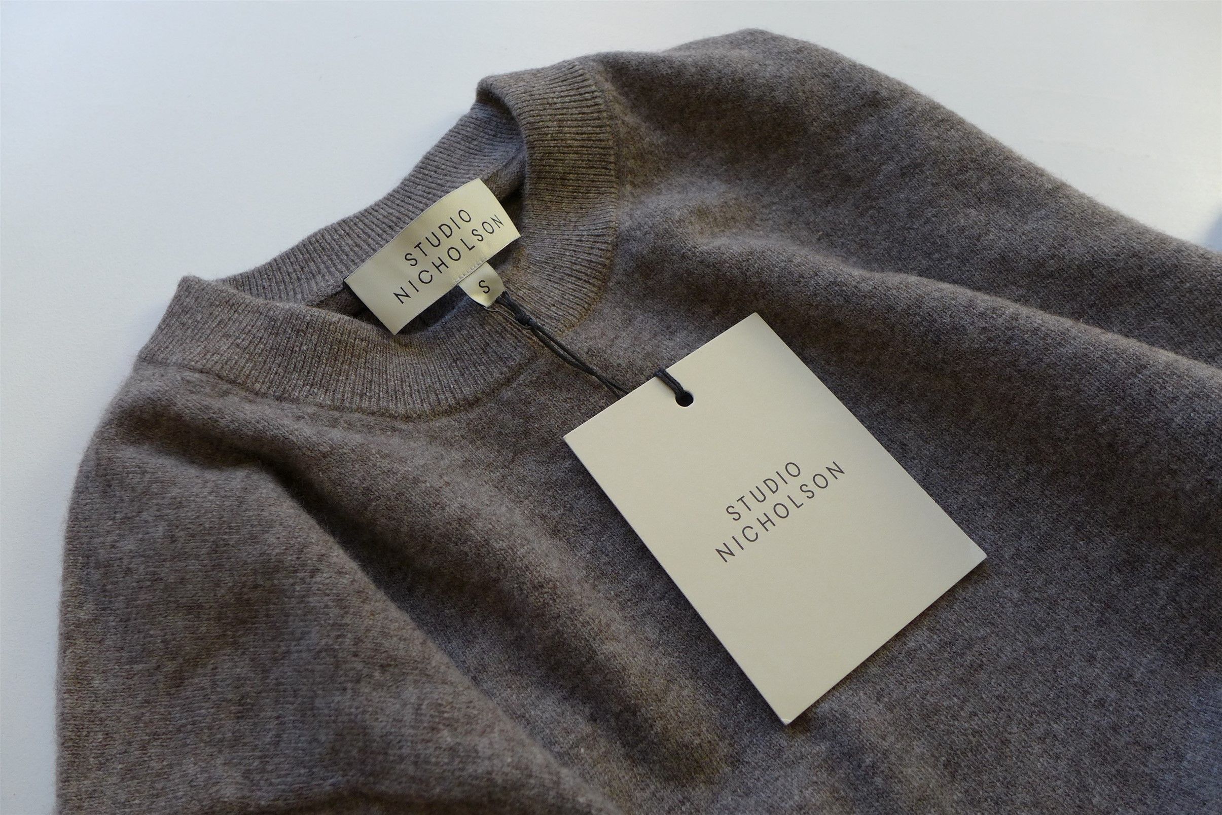 Studio Nicholson Studio Nicholson Fisherman Rib Sweater - Graphite Wool Size US S / EU 44-46 / 1 - 8 Thumbnail