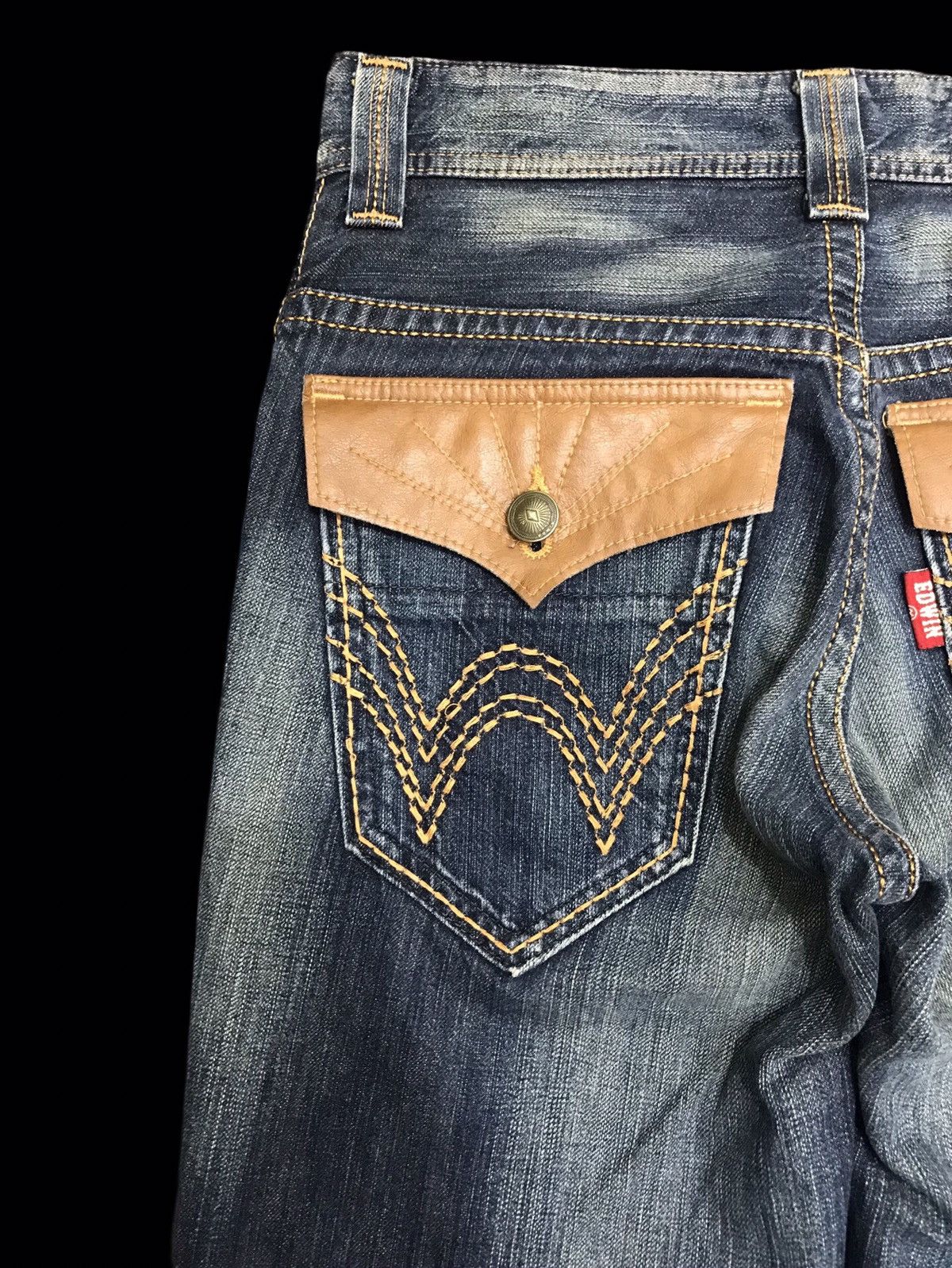 Edwin 💥FLARE💥ARCHIVAL EDWIN WESTRNER SICK FADED FLARE DENIM F391 Size US 30 / EU 46 - 12 Thumbnail