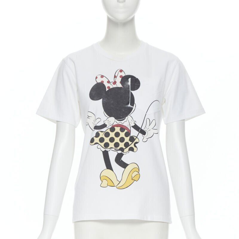 Victoria Beckham VICTORIA BECKHAM white Disney Minnie Mouse print short sleeve tshirt US2 Size XS / US 0-2 / IT 36-38 - 1 Thumbnail