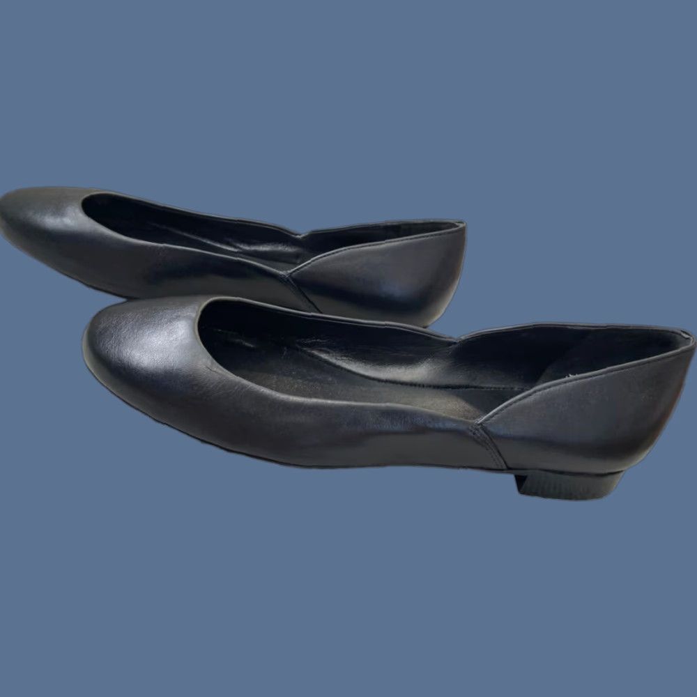 Polo Ralph Lauren Polo Ralph Lauren Flats Black Leather 5.5M NWOB Women Flat US Shoe Size 5.5 Size US 6 / IT 36 - 1 Thumbnail