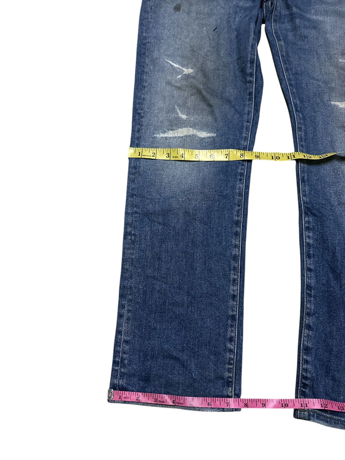 Japanese Brand Uniqlo Distress Light Washed🎌💥 Size US 38 / EU 54 - 6 Thumbnail