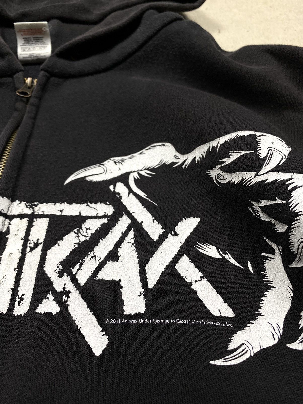Band Tees Rare! Vintage 00’s Anthrax Worship Metal Hoodie Tee Hardcore Size US M / EU 48-50 / 2 - 8 Thumbnail
