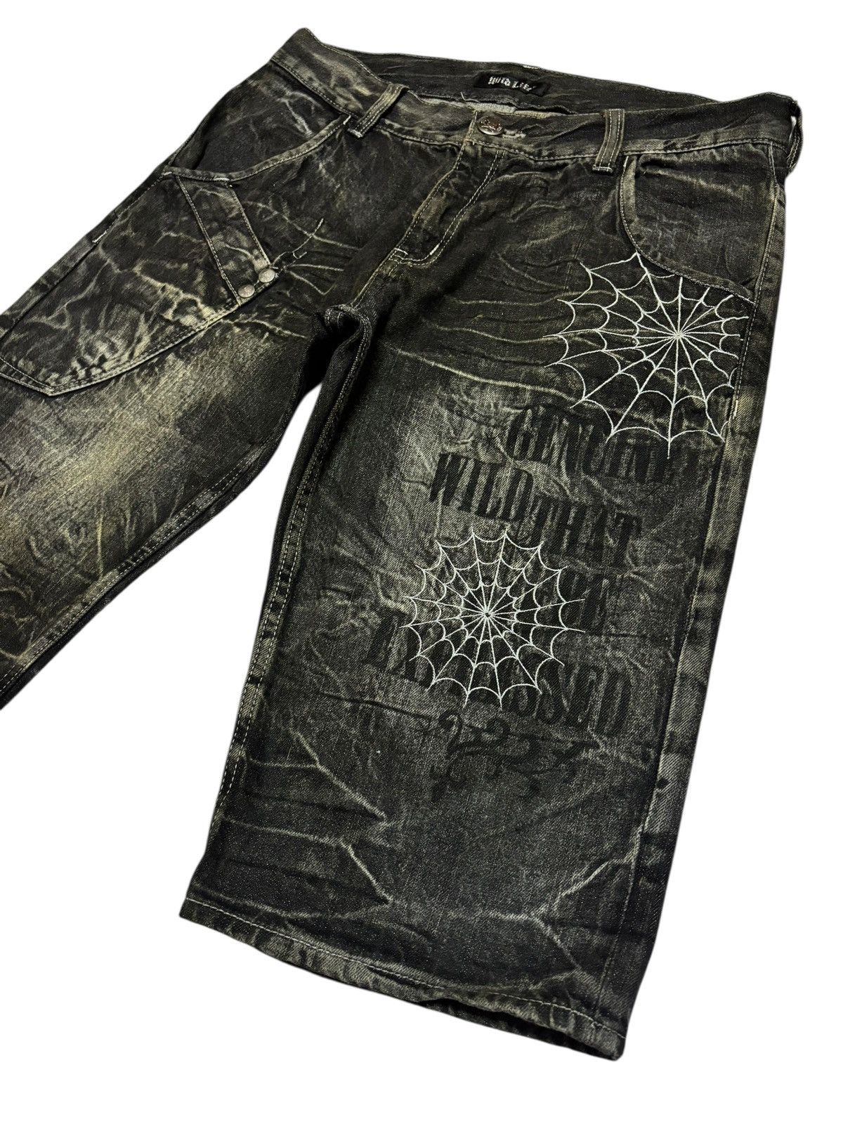 Japanese Brand Vtg Wild Life Japan Short Jeans Size US 34 / EU 50 - 3 Thumbnail