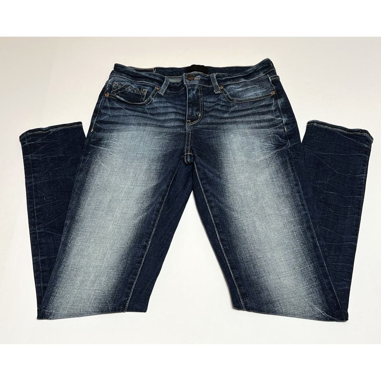 Buckle Black Buckle Black Jeans Womens Tag 28 Skinny Blue Stretch Whiskered 28x31 Denim Slim Mid Rise Pocket 5 Size 28" / US 6 / IT 42 - 2 Thumbnail