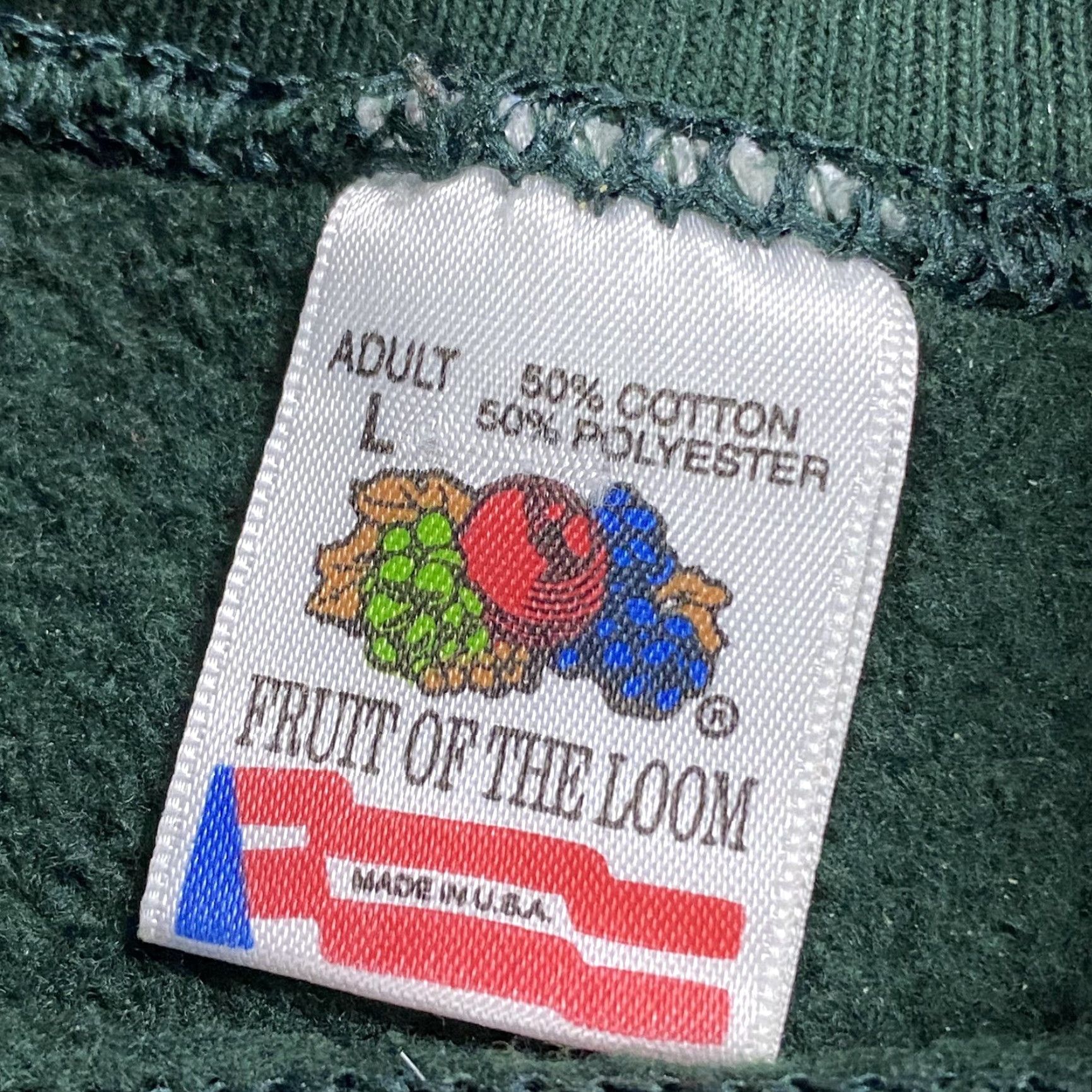 Fruit Of The Loom VINTAGE Fruit of the Loom BIG BUCK Hunting Graphic Sweatshirt L Green Long Sleeve Pullover Mens Size US L / EU 52-54 / 3 - 4 Thumbnail