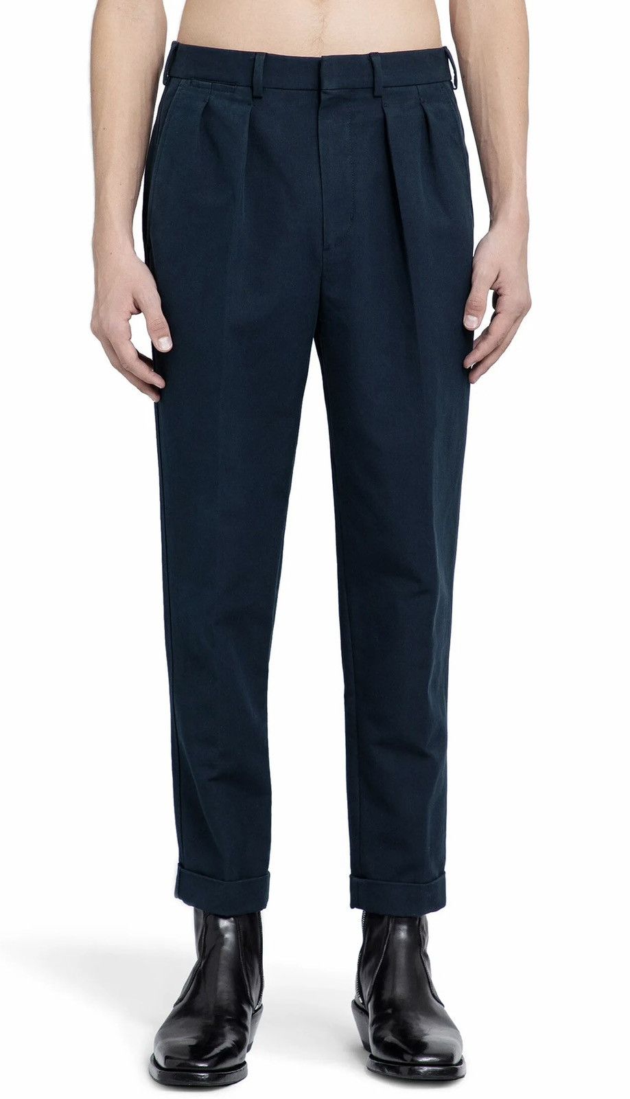 Tom Ford TOM FORD Double Cotton Satin Semi Sartorial Pants 38 Patrol Size US 43 - 2 Thumbnail