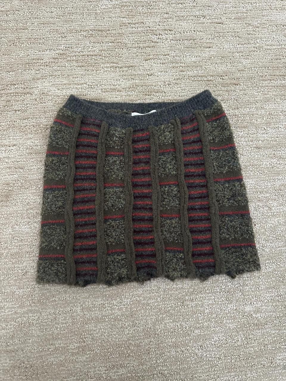 Guizio Danielle Guizio Green Dolcezza Wool Skirt Size 27" / US 4 / IT 40 - 1 Thumbnail
