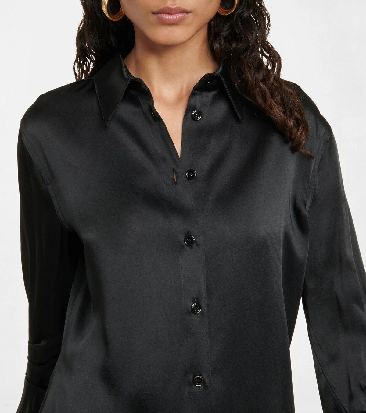 Tom Ford o1y0226 Solid Color Shirt in Black Size XS / US 0-2 / IT 36-38 - 2 Thumbnail