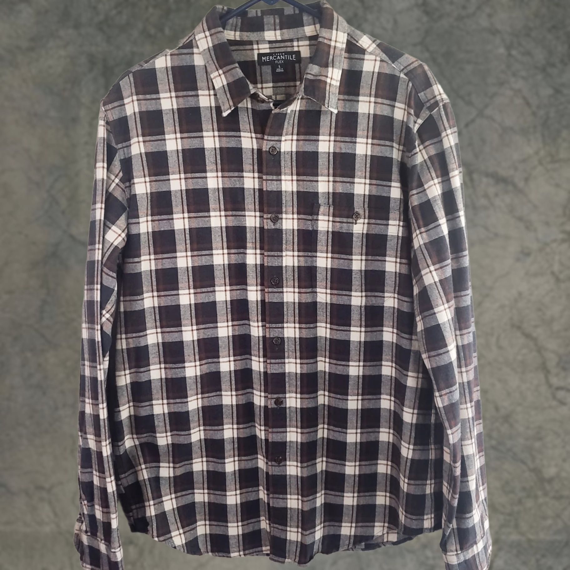 J.Crew J.CREW Mercantile Flex Shirt Men L Multicolor Plaid Flannel Button-Up, Long Sleeve, Cotton Spandex, Classic Fit, Elbow Pads, Pockets, Casual Wear Size US L / EU 52-54 / 3 - 1 Thumbnail
