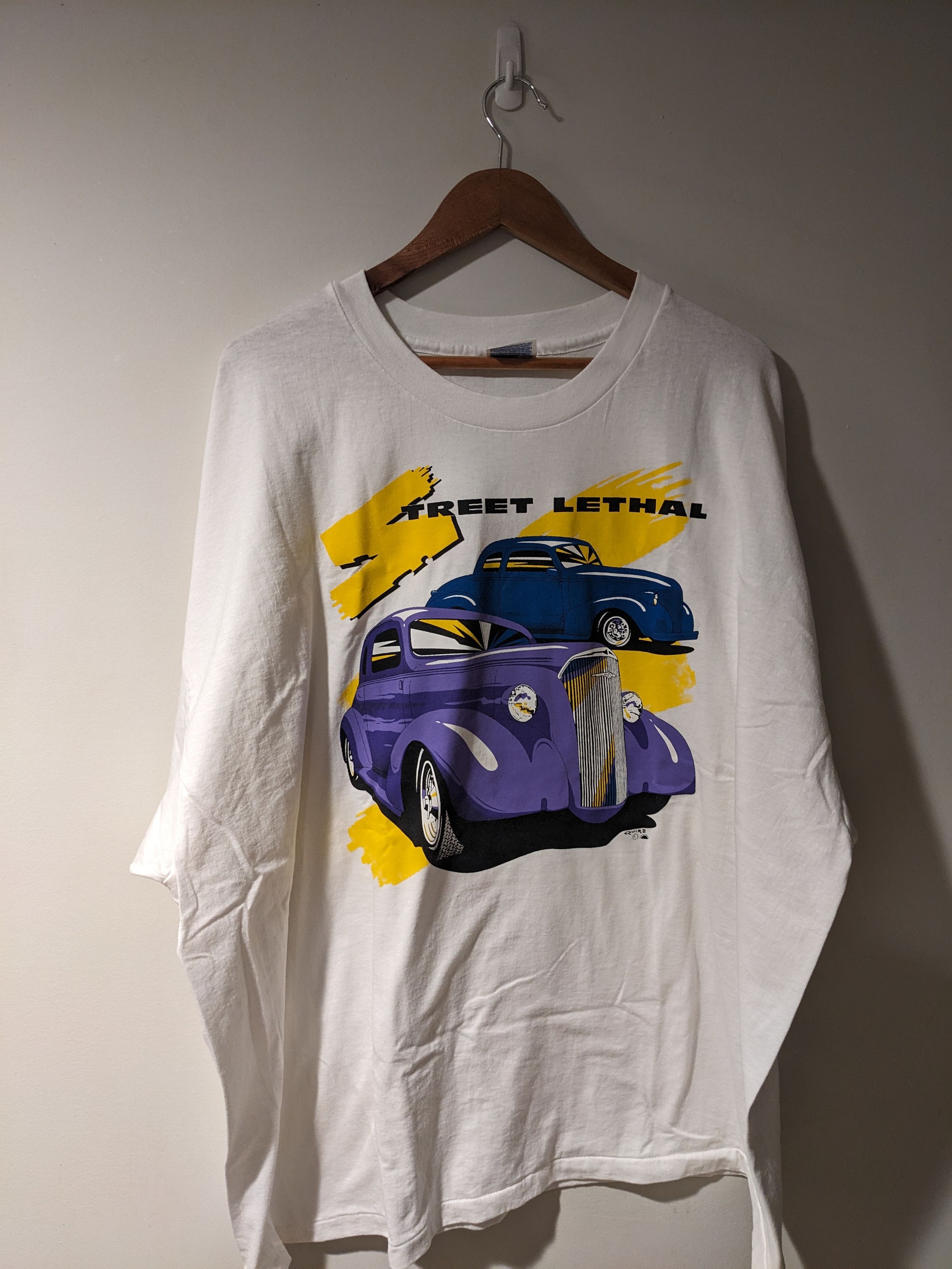 NASCAR × Vintage Vintage 90s Street Lethal Hot Rod Racing Speedway T-Shirt Size US XXL / EU 58 / 5 - 1 Thumbnail