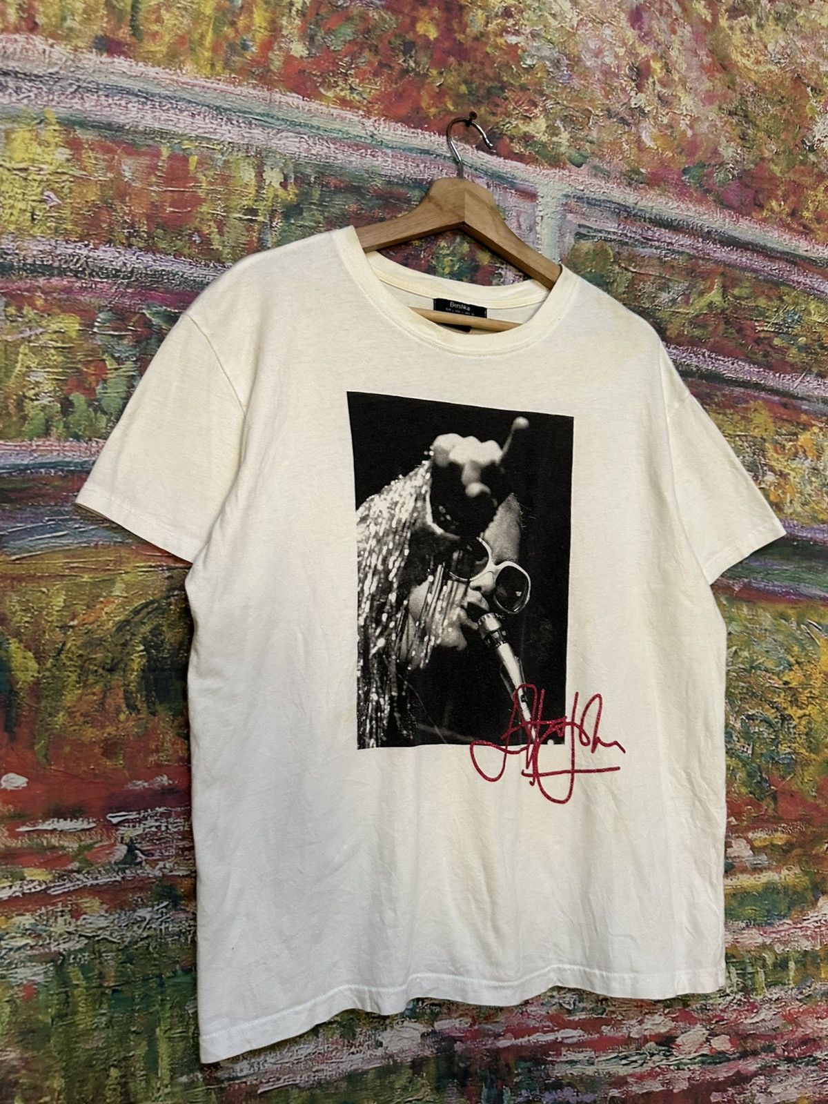 Bershka Elton john tee Size US L / EU 52-54 / 3 - 5 Thumbnail