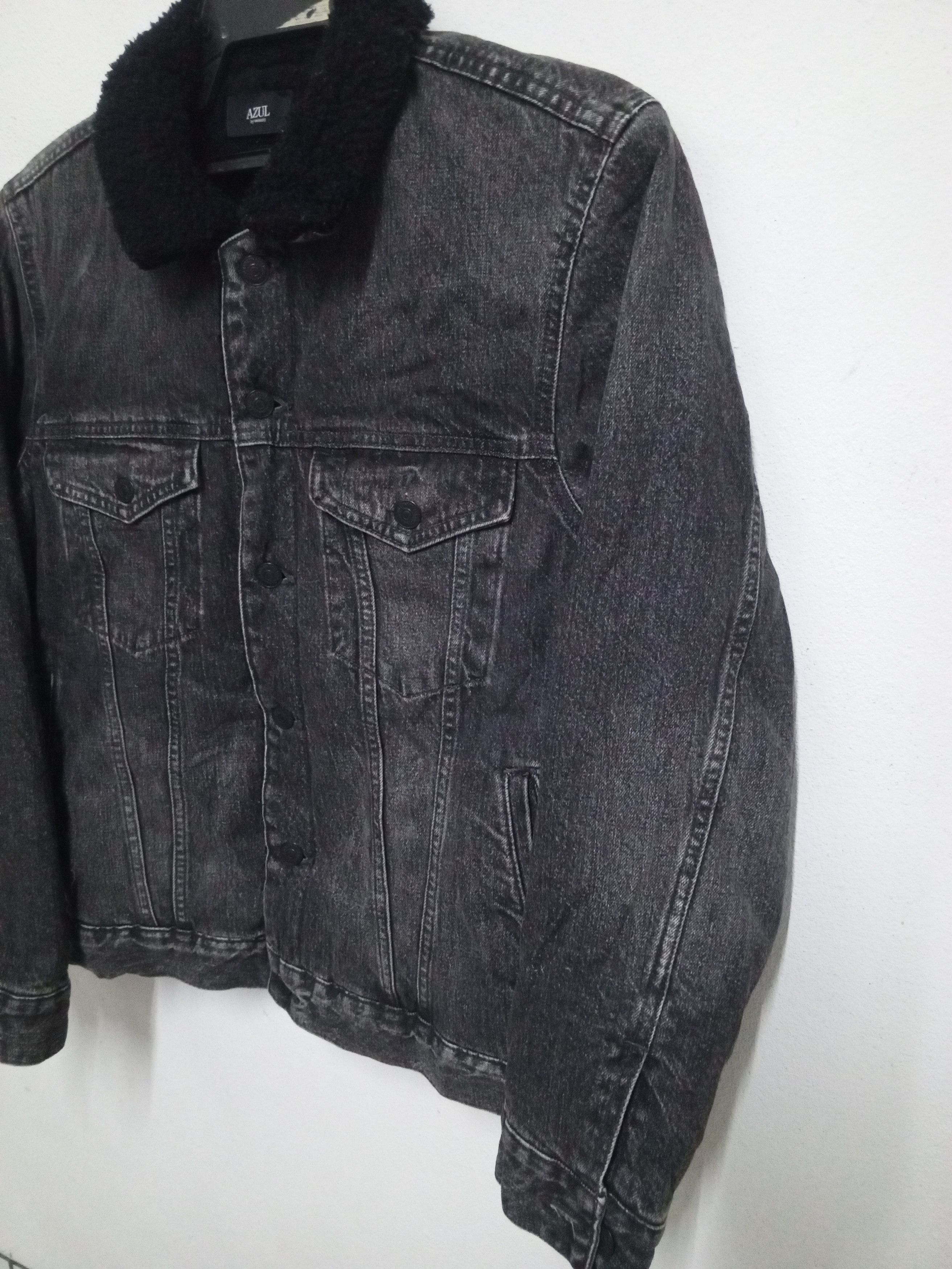 MOUSSY AZUL BY MOUSSY DENIM JACKET WOOL Size US L / EU 52-54 / 3 - 3 Thumbnail
