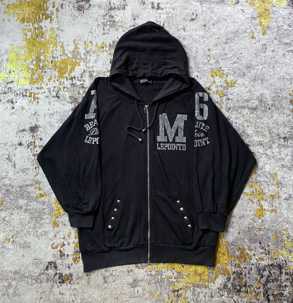 Japanes Plein Beaute studded hoodie gothic style