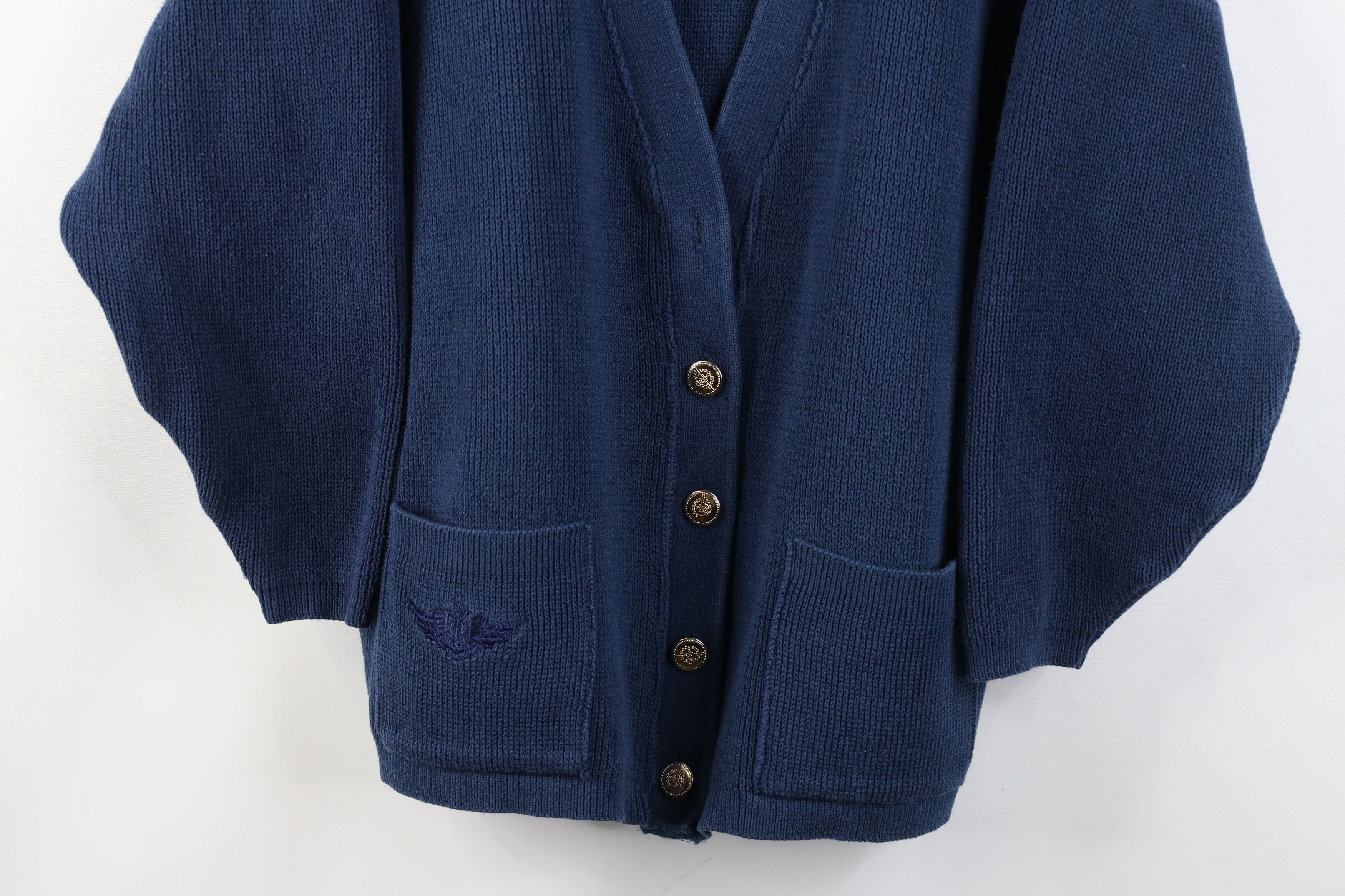 Dockers Vintage 90s Dockers Levis Ribbed Knit Cardigan Sweater Size L / US 10 / IT 46 - 3 Thumbnail