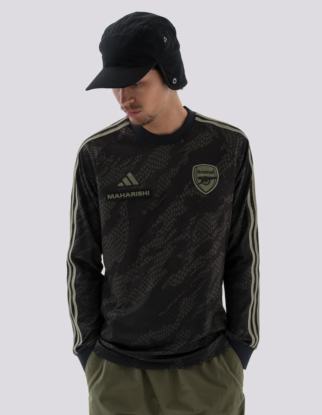 image of Adidas x Maharishi Limited London Arsenal Maharishi Jersey. Sold Out in Black, Men's (Size XL)