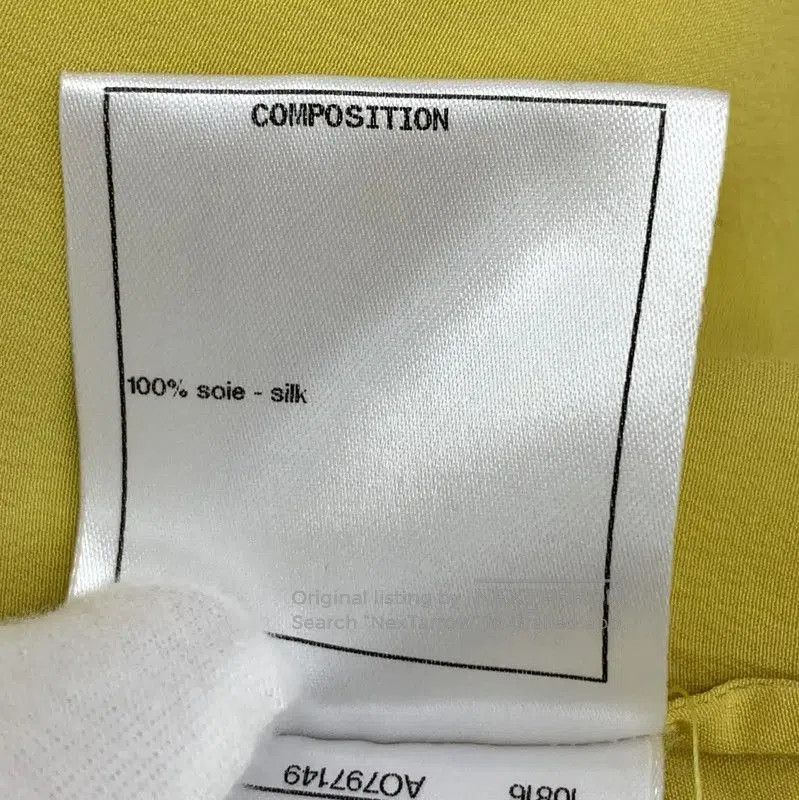 Chanel Chanel Yellow Silk Women's Shirt . Size XS / US 0-2 / IT 36-38 - 7 Thumbnail