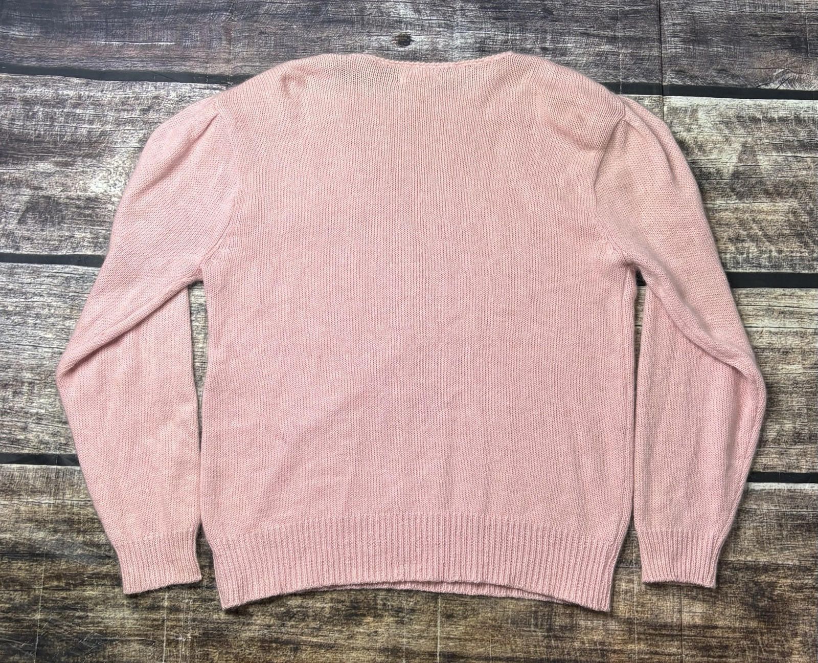 Other VTG Shopely Knits Sweater Women's L Silk Angora Blend Beaded Size L / US 10 / IT 46 - 3 Thumbnail