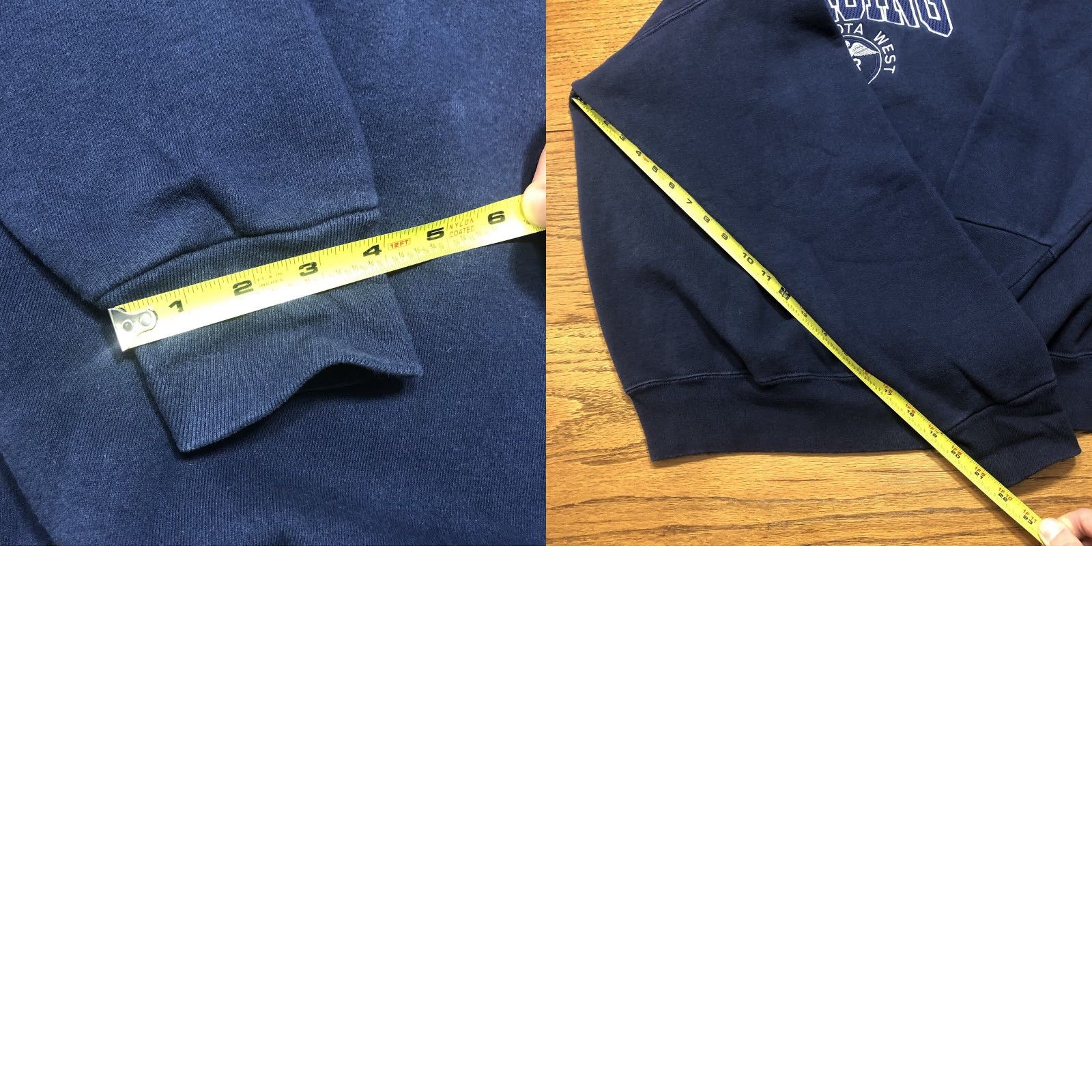 Vintage VINTAGE Ackley Moods Minnesota West Tech School of Nursing Sweatshirt XL Blue Crew Neck Long Sleeve Hooded Pockets Men United States Made Size US XL / EU 56 / 4 - 8 Thumbnail