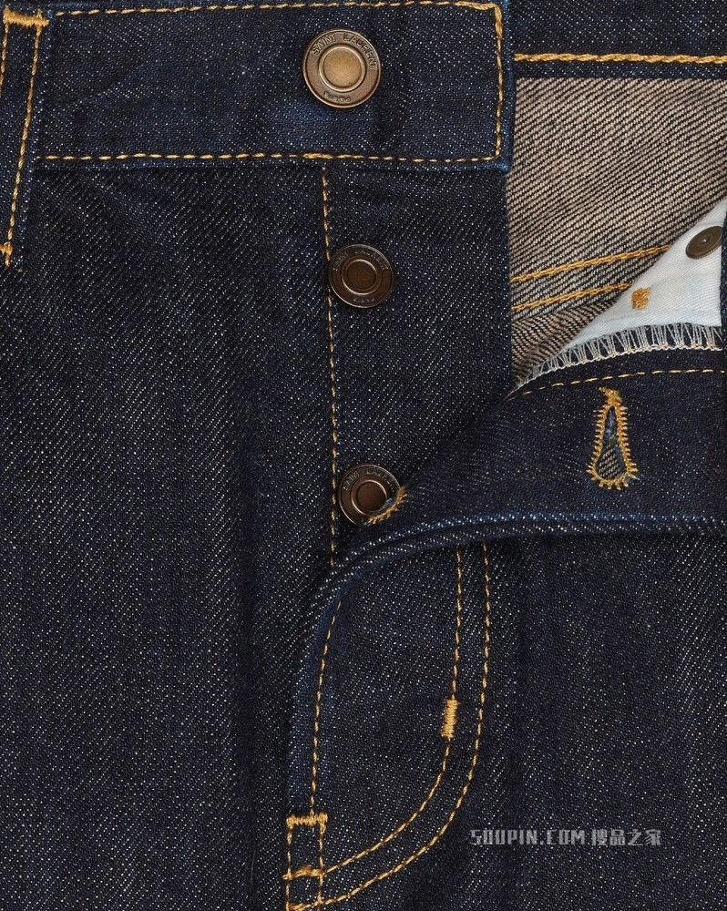 Saint Laurent Paris o1s1wg110425 688488 Venice Jeans In Deep Rinse Denim Blue Size 28" / US 6 / IT 42 - 3 Thumbnail