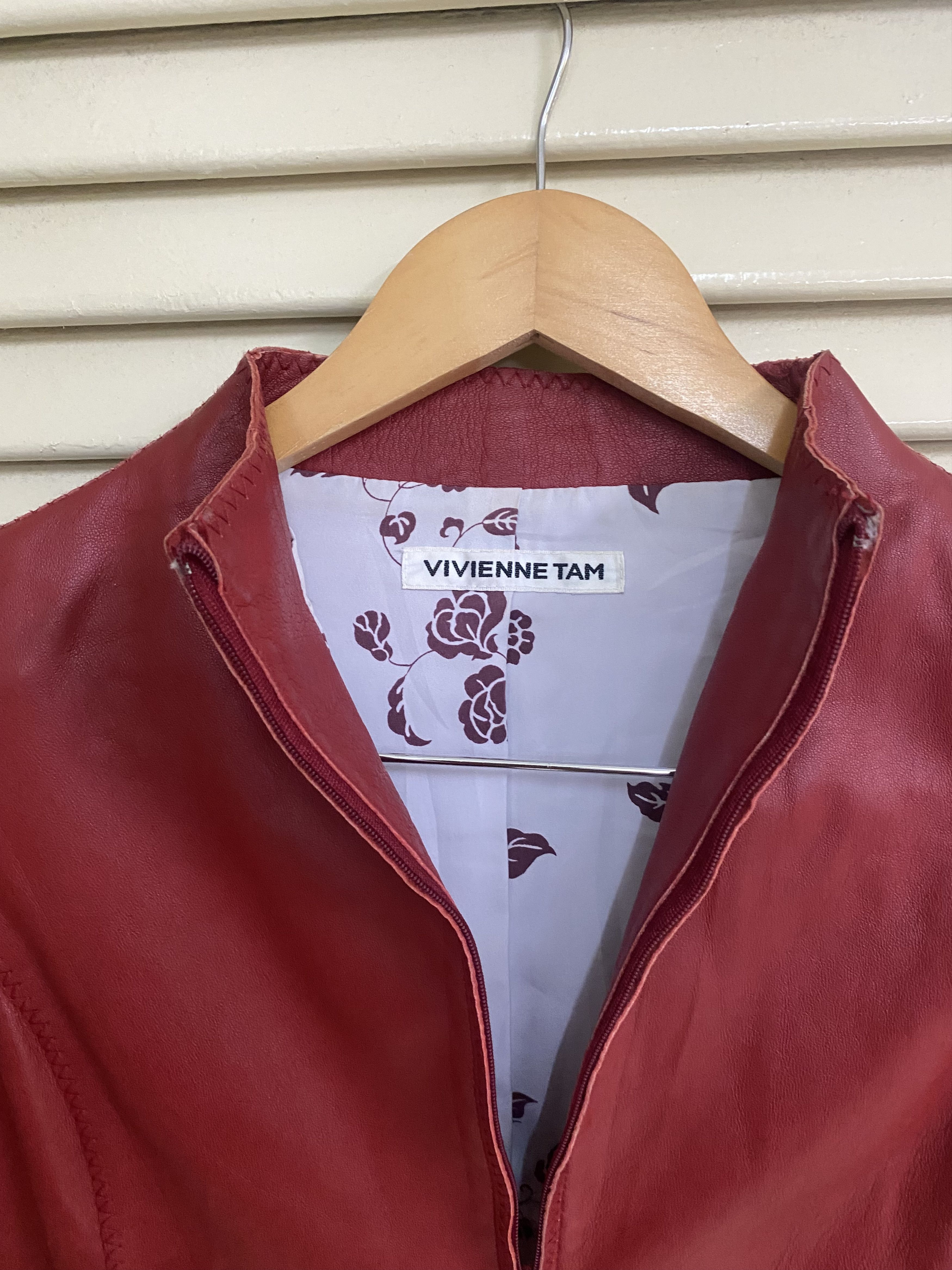Vivienne Tam AW2016 Vivienne Tam Lamb Leather Jacket Size S / US 4 / IT 40 - 4 Thumbnail