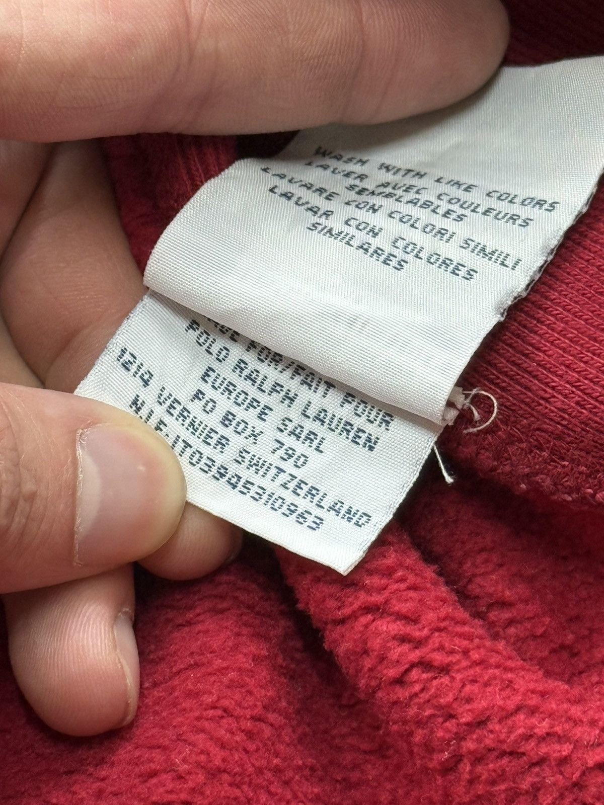 Polo Ralph Lauren Polo Ralph Lauren Sweatshirt Mens Large Red Size US S / EU 44-46 / 1 - 5 Thumbnail