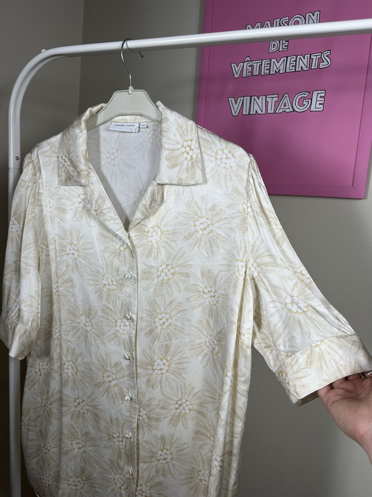 Other Fabienne Chapot Blouse Flowered Gold Size M / US 6-8 / IT 42-44 - 6 Thumbnail