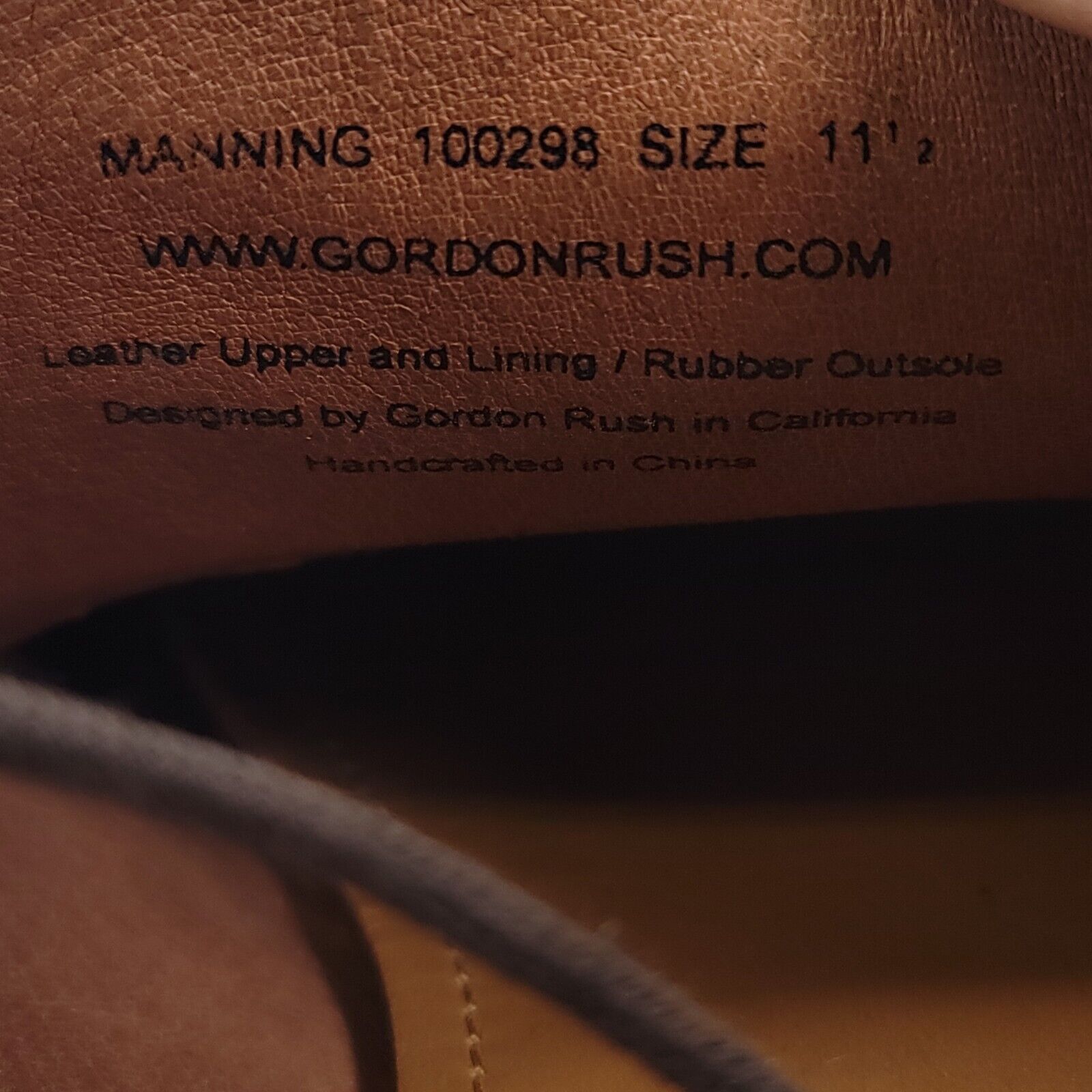 Gordon Rush Gordon Rush Leather Oxford Shoe Mens Size 11.5 100298 Brown Size US 10.5 / EU 43-44 - 9 Thumbnail