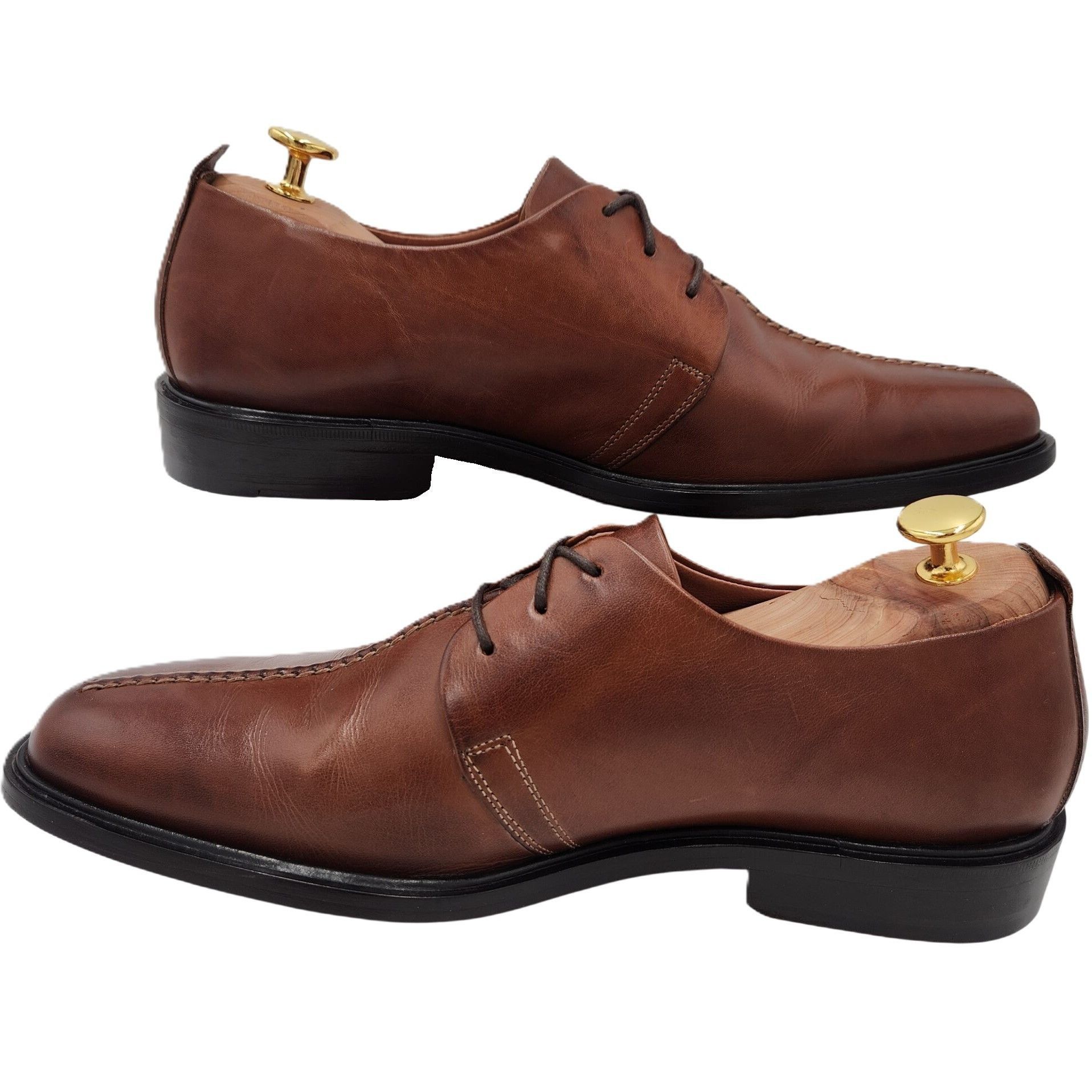 Cole Haan Cole Haan Beckett II Brown Leather Split-toe Derby Bluchers Size US 8.5 / EU 41-42 - 5 Thumbnail