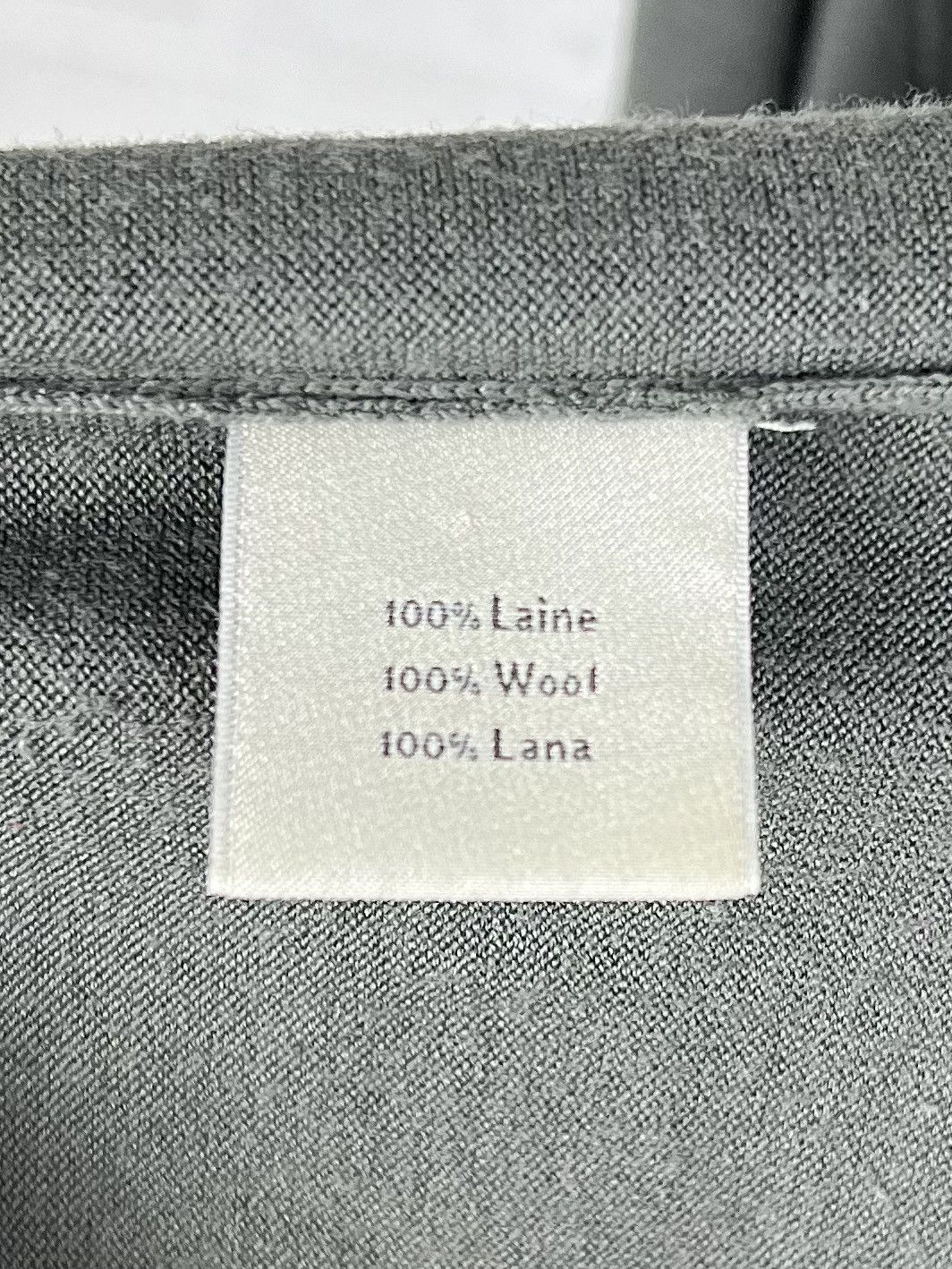 Hermes HERMES Sweater Crewneck Wool Monogram Textured H Gray Men's Size US XXL / EU 58 / 5 - 10 Thumbnail
