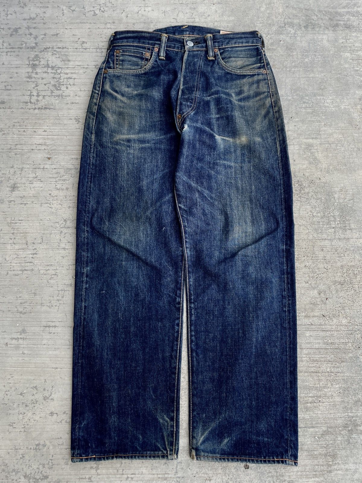 Evisu VINTAGE 90s EVISU SELVEDGE DENIM RED DAICOCK Size US 29 - 2 Thumbnail