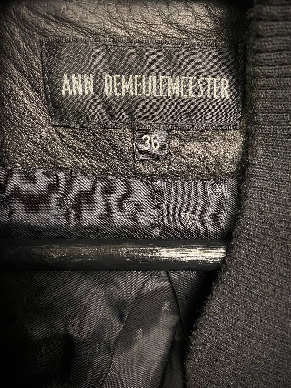 Ann Demeulemeester Kangaroo Skin Asymmetric Leather Jacket Women’s S Size XS / US 0-2 / IT 36-38 - 4 Thumbnail