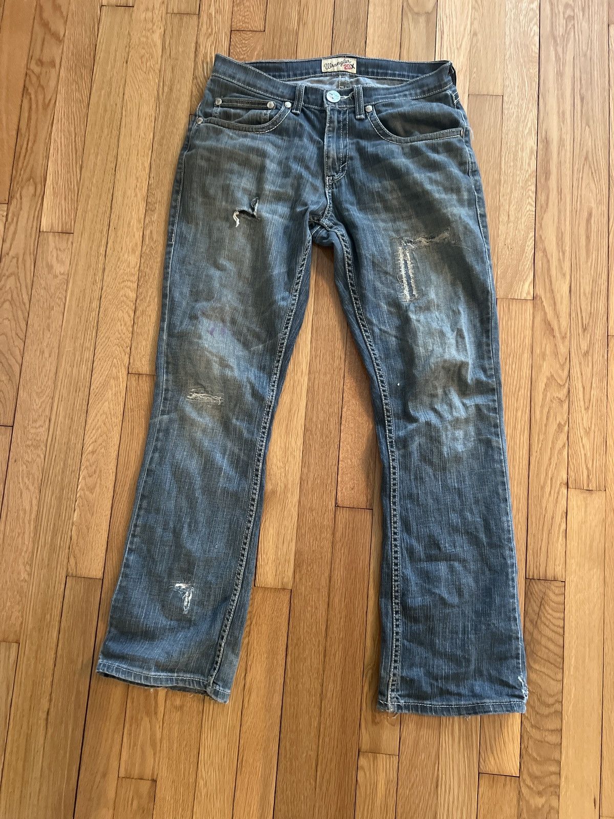 Vintage × Wrangler vintage wrangler mud wash distressed denim Size US 30 / EU 46 - 1 Thumbnail
