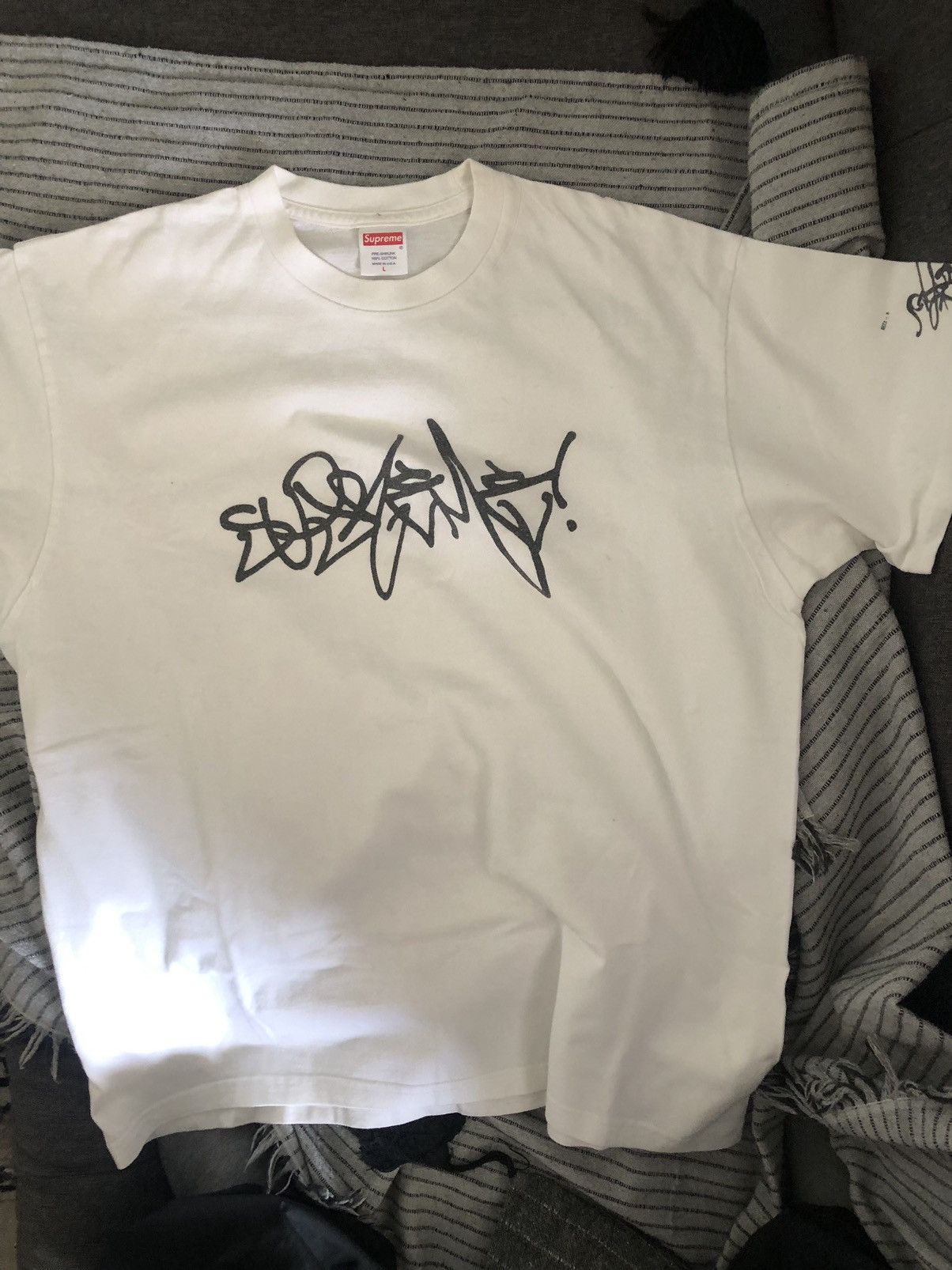 Supreme Supreme Rammellzee Tag Tee Black Size US L / EU 52-54 / 3 - 1 Thumbnail