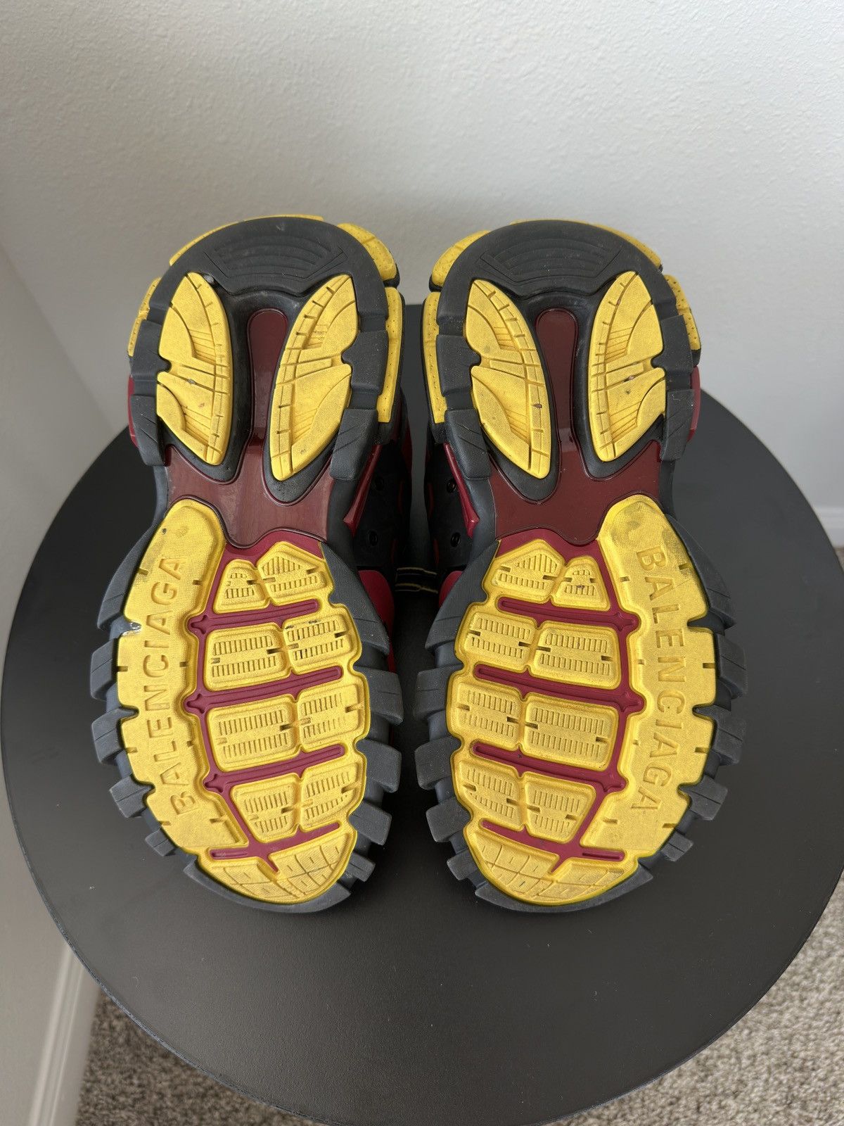 Balenciaga Balenciaga Track 1 Bordeaux/Red/Yellow Size US 9 / EU 42 - 8 Thumbnail