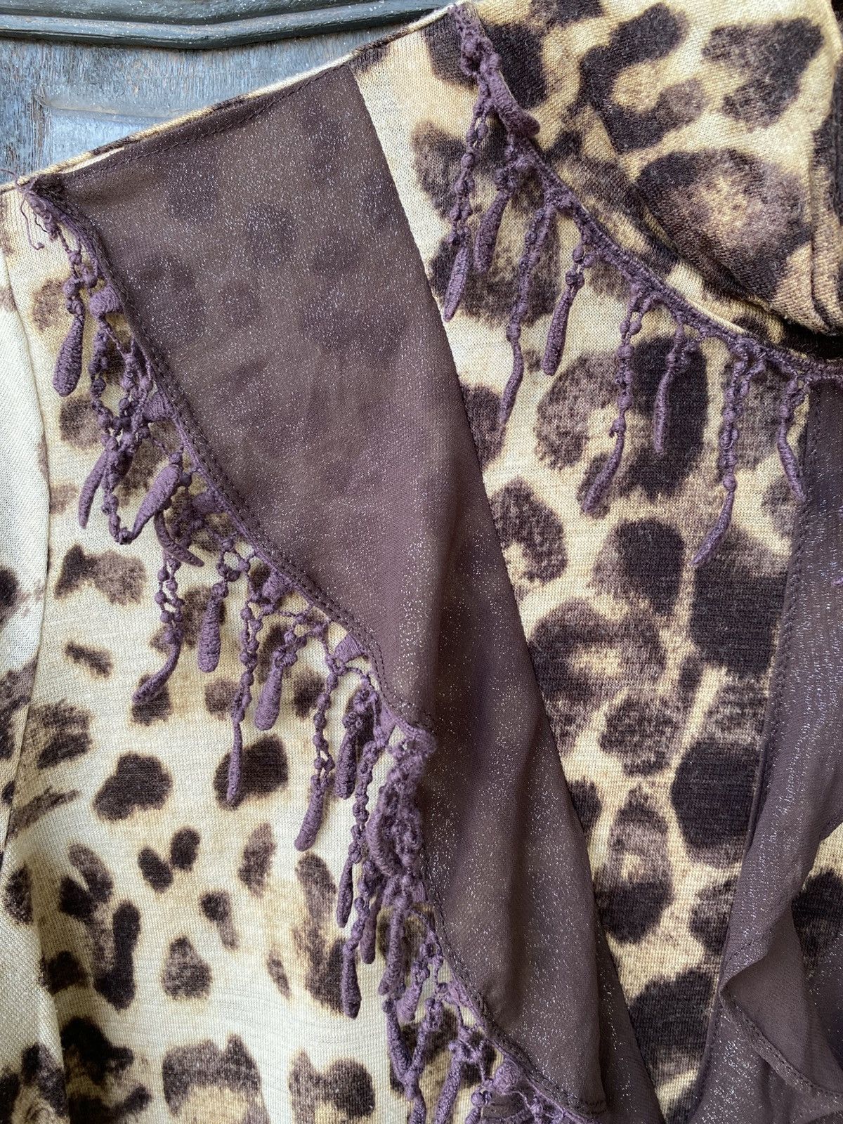 Vintage Vintage Boho Chic Ruffle Leopard Pussy Bow Blouse Japanese Size M / US 6-8 / IT 42-44 - 8 Thumbnail