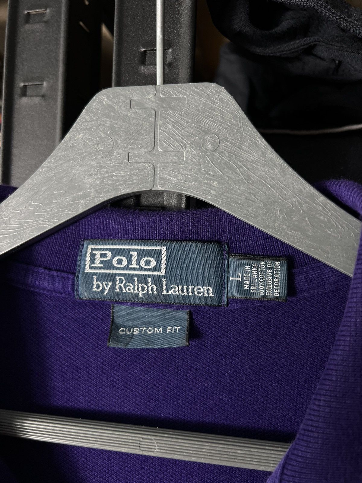 Polo Ralph Lauren Polo Ralph Lauren Classic Fit Polo Shirt Bold Purple Vintage Size US L / EU 52-54 / 3 - 9 Thumbnail