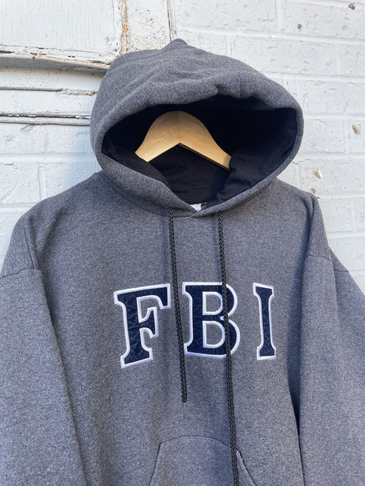 Vintage Hevayweight FBI Hoodie Size US M / EU 48-50 / 2 - 2 Thumbnail