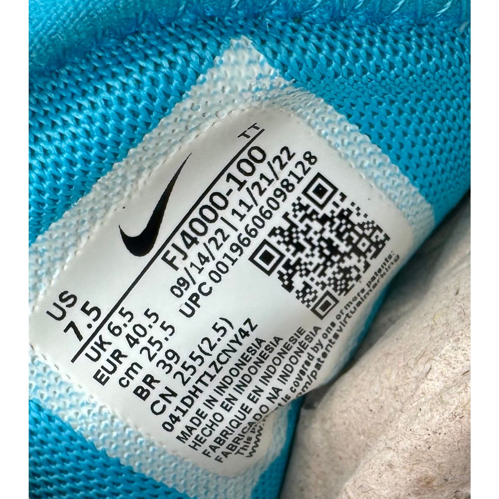Nike Nike Air Max 270 White Industrial Blue Citron Pulse 7.5M Size US 7.5 / EU 40-41 - 9 Thumbnail