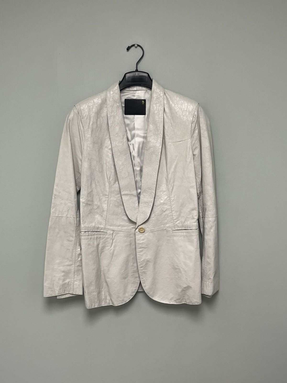 R13 Crackle effect leather blazer medium Size M / US 6-8 / IT 42-44 - 10 Thumbnail