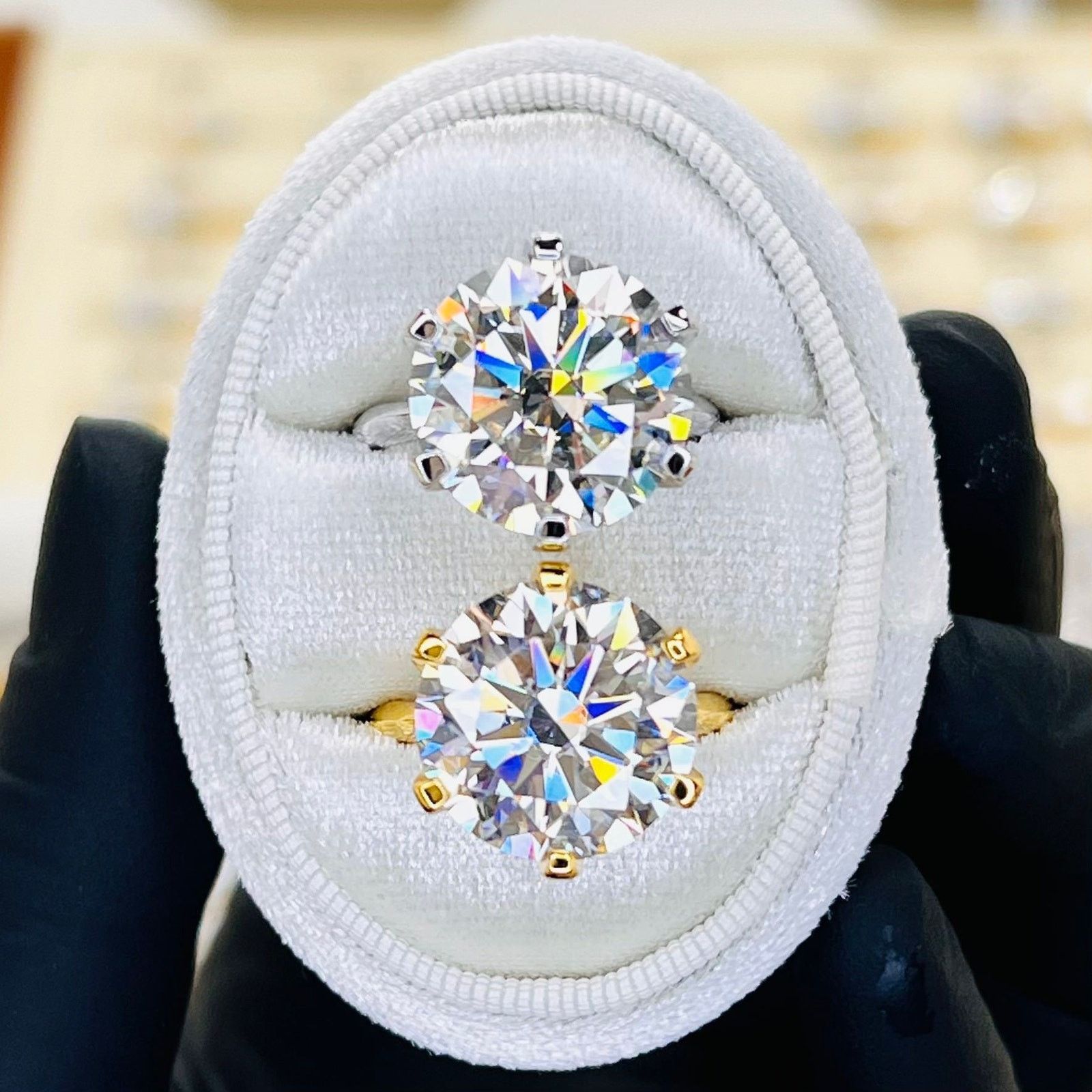 Other 10ct Moissanite Solitaire Classic Engagement Ring Size ONE SIZE - 1 Thumbnail