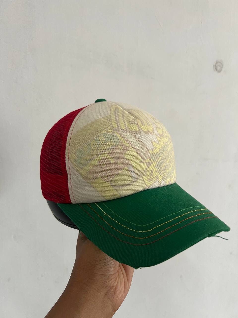 Japanese Brand New Sale Distressed Trucker Hat Size ONE SIZE - 2 Thumbnail