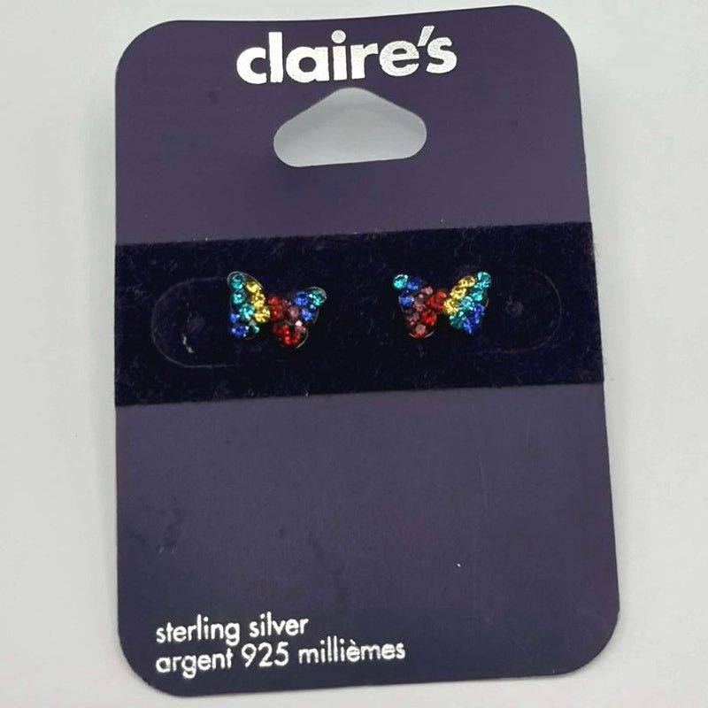 Other Blue & Red Butterfly Earrings Size ONE SIZE - 2 Thumbnail