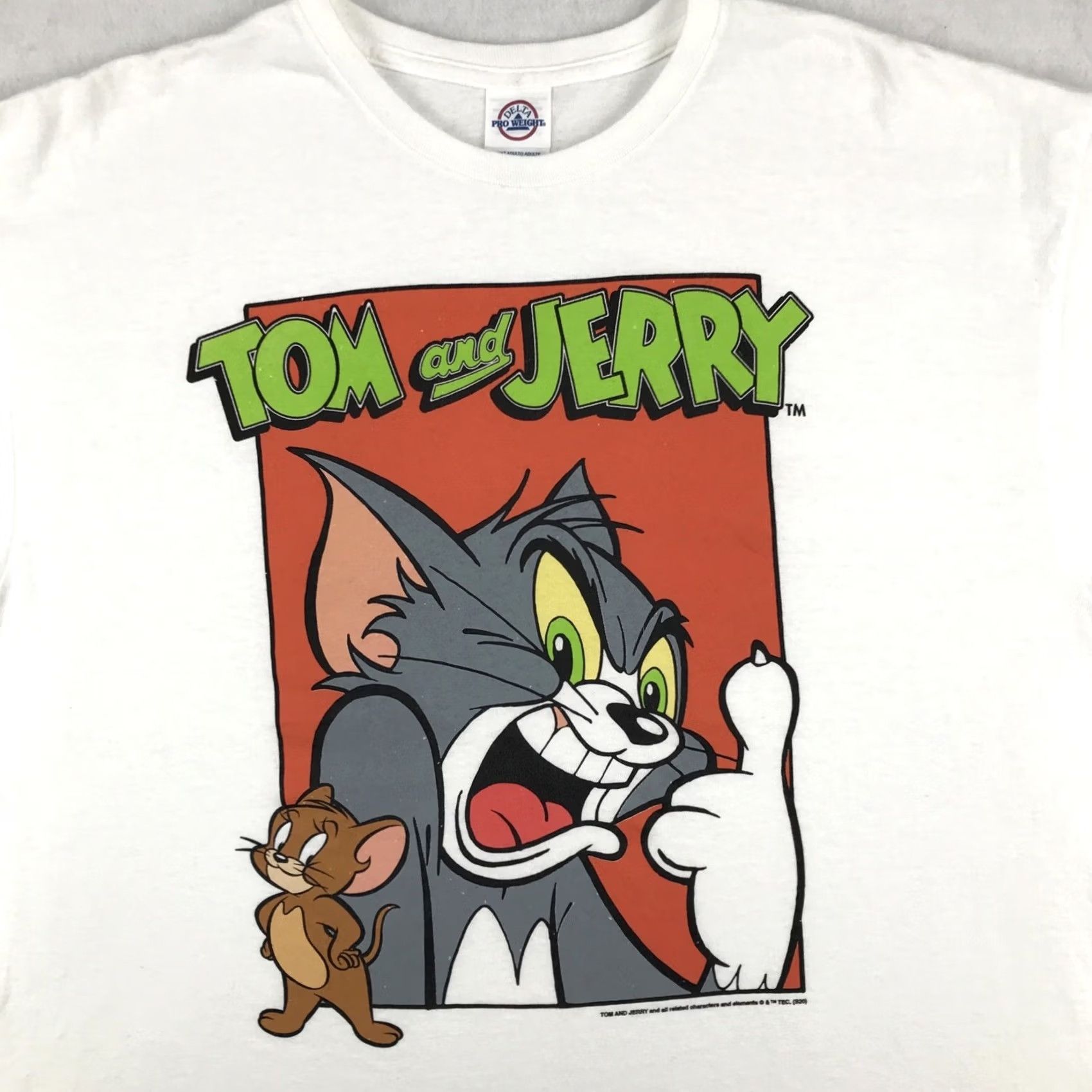 Delta TOM & JERRY CARTOON T-Shirt XL tv show cat mouse soft Size US XL / EU 56 / 4 - 5 Thumbnail