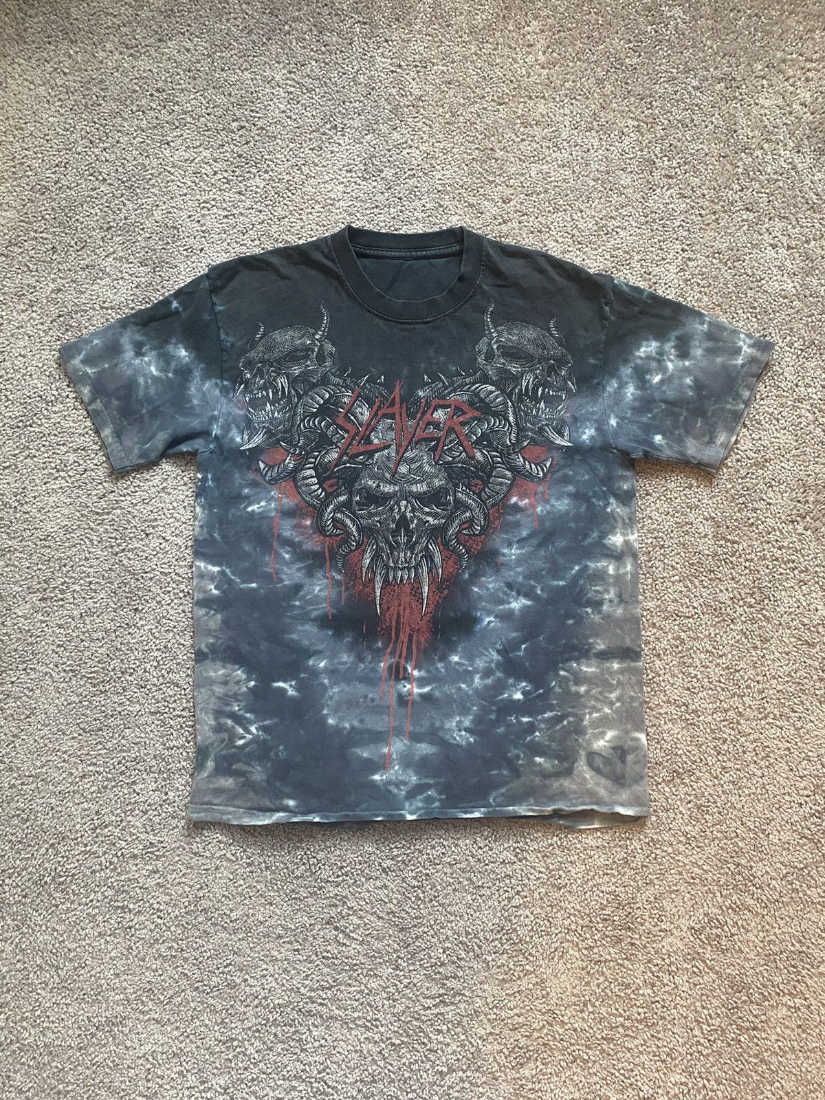 Band Tees × Vintage Vintage Slayer Band Tee Size US S / EU 44-46 / 1 - 1 Thumbnail