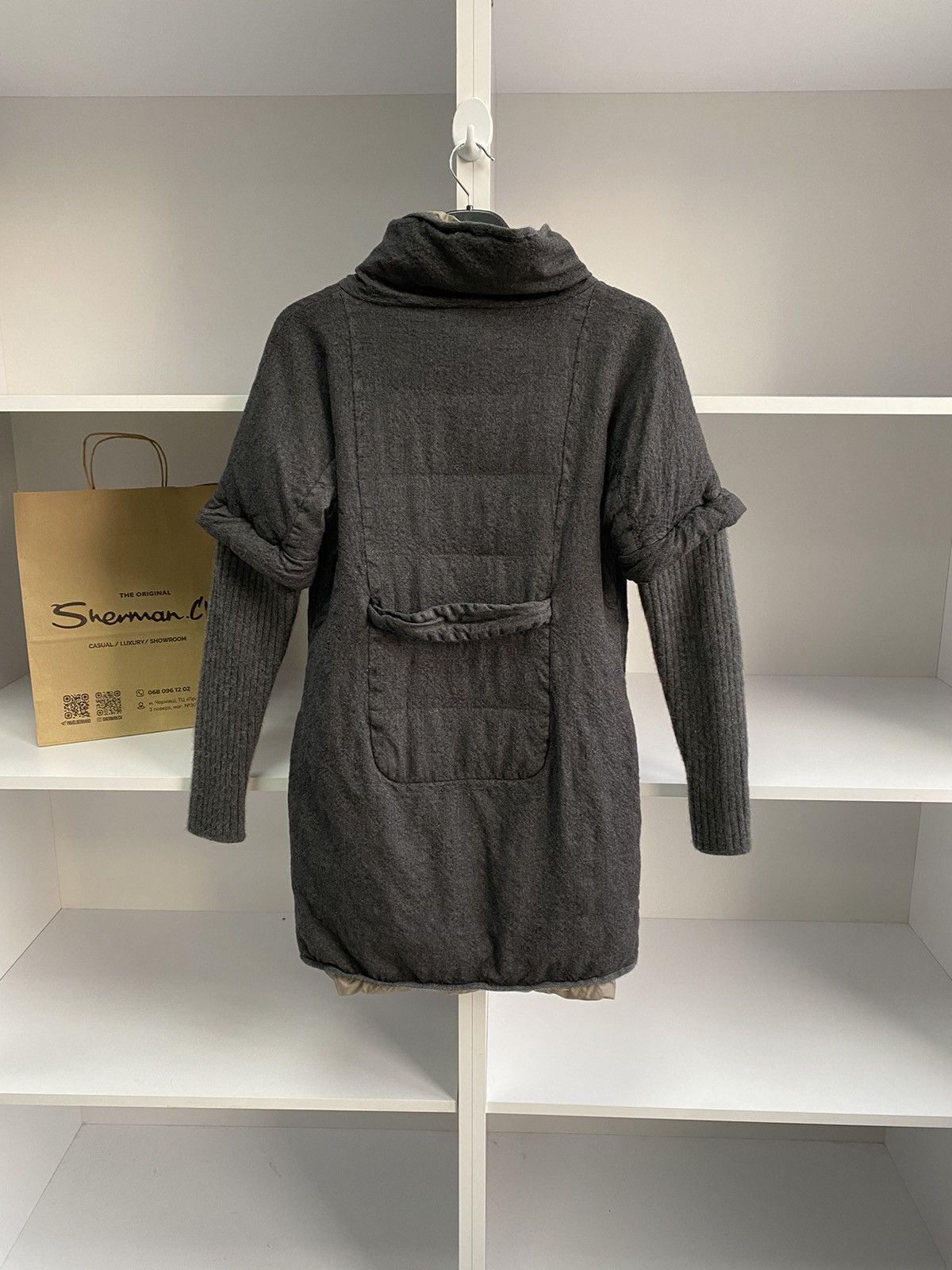 Brunello Cucinelli × Designer × Vintage Vintage Brunello Cucinelli women’s Cashmere Luxury Gray Coat Size M / US 6-8 / IT 42-44 - 12 Thumbnail
